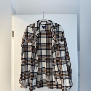 Brown & Blue Plaid Men’s Flannel